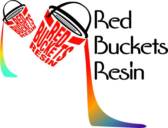 Red Buckets Resin Gift Card