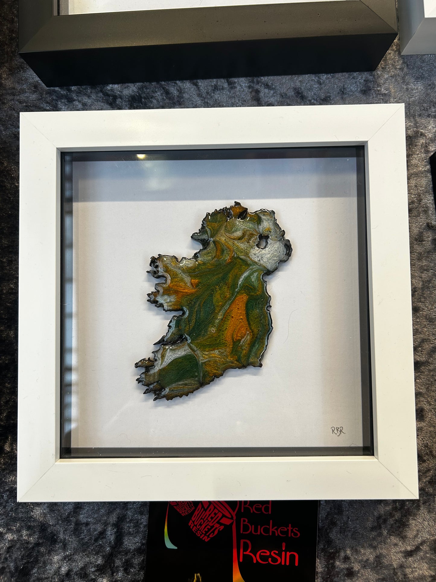 Small square framed Ireland map