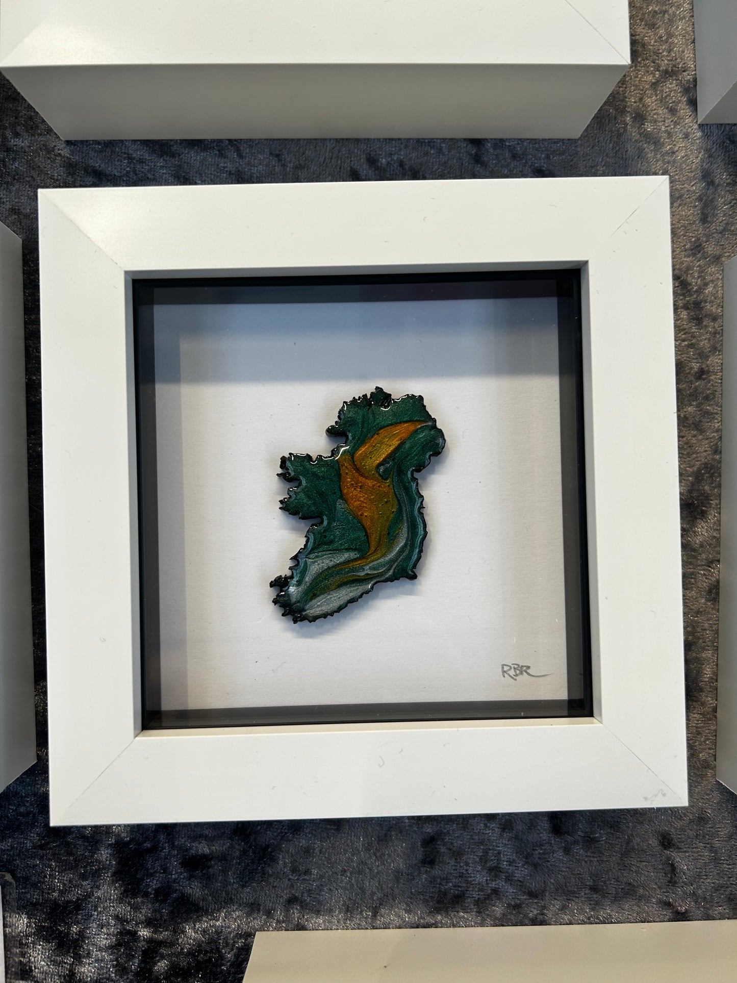 Small square framed Ireland map