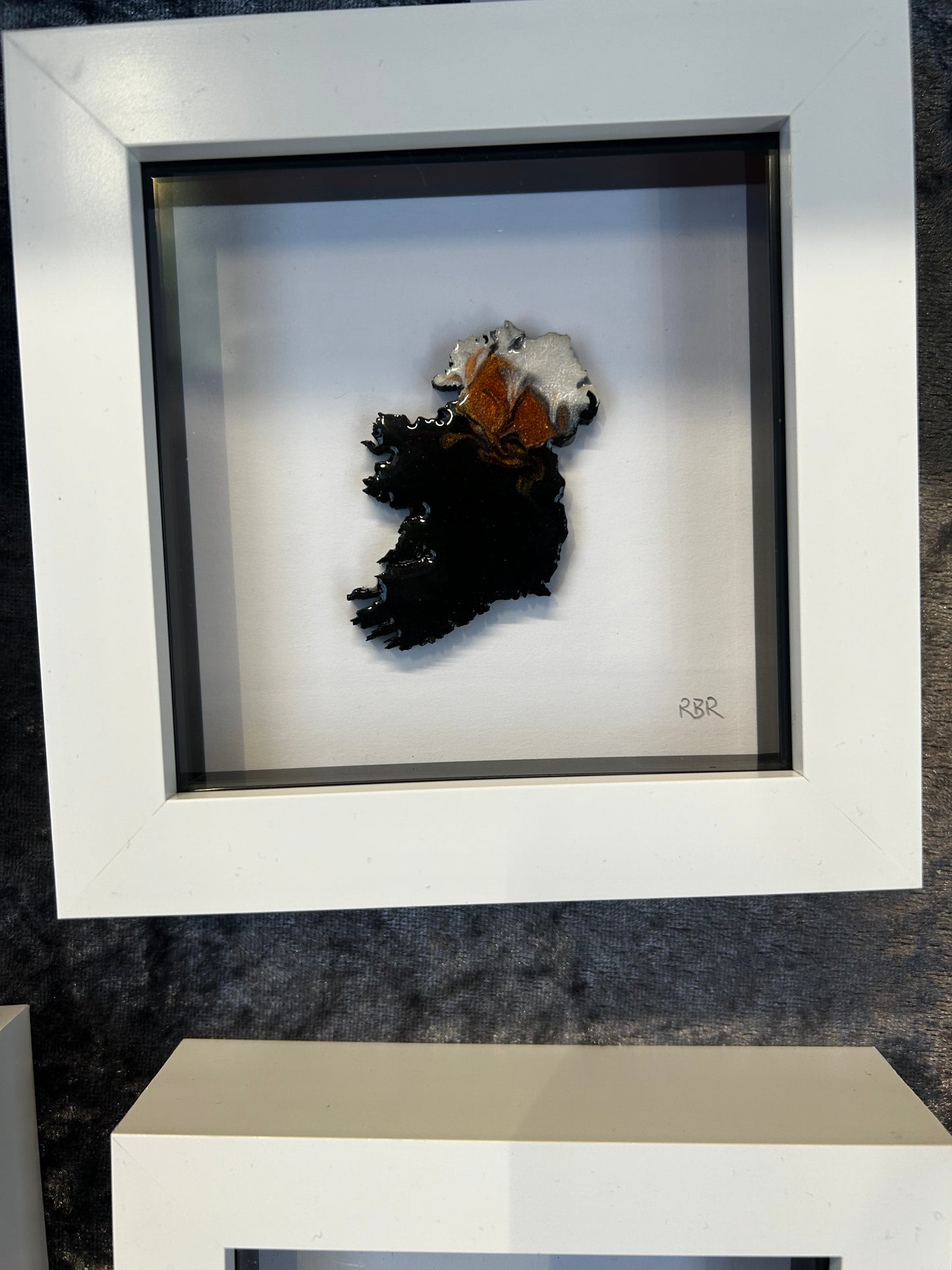 Small square framed Ireland map