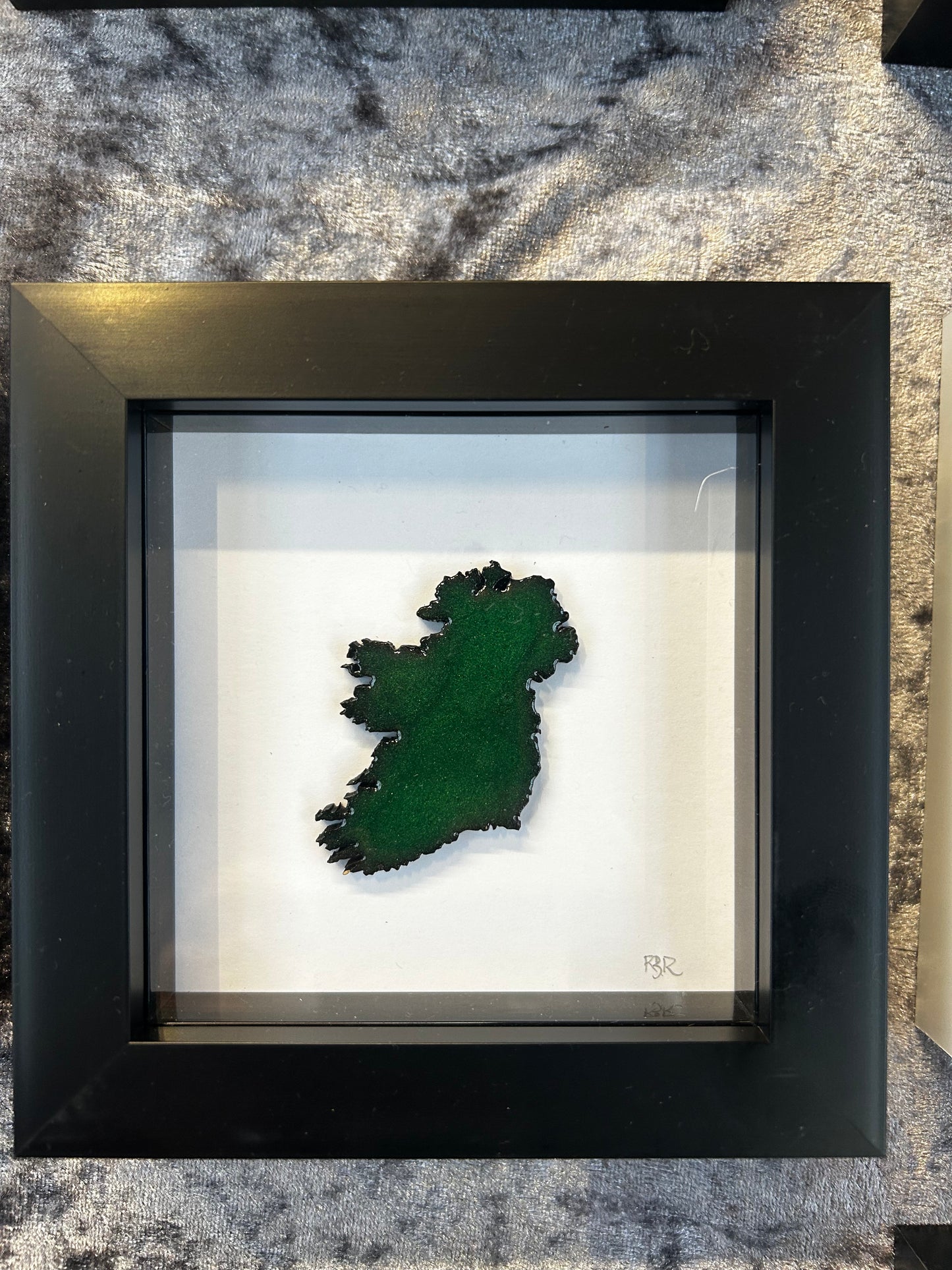 Small square framed Ireland map