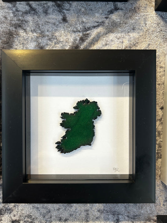 Small square framed Ireland map