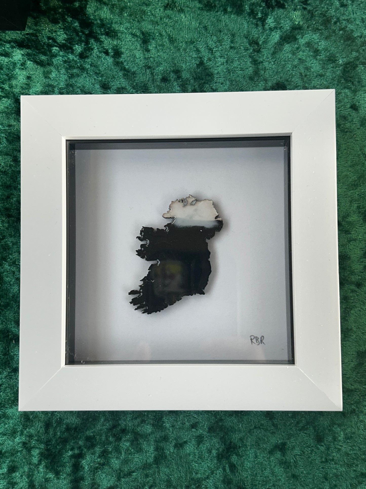 Small square framed Ireland map